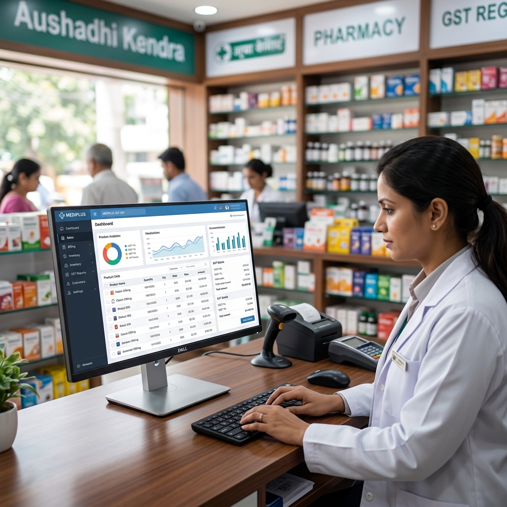 GST Pharmacy ERP Mockup